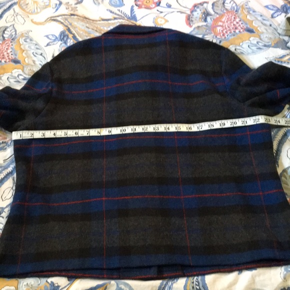 Evan-Picone Plaid Jacket, 14/16 - Picture 4 of 7